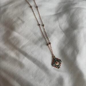 Multicoloured beaded necklace with a